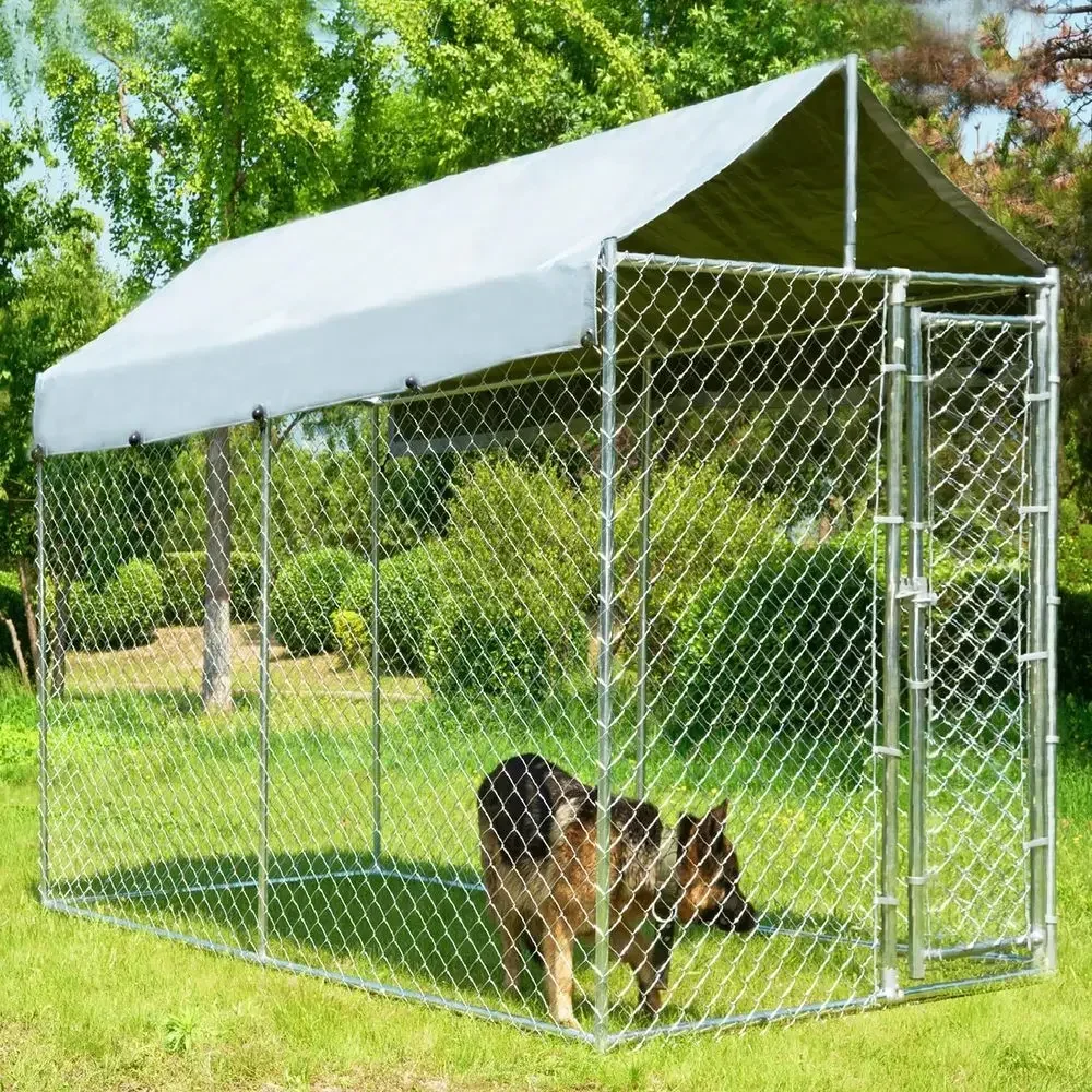 Sturdy 10x6x7.7ft Outdoor Dog  - đánh giá và giá Security Chain Door