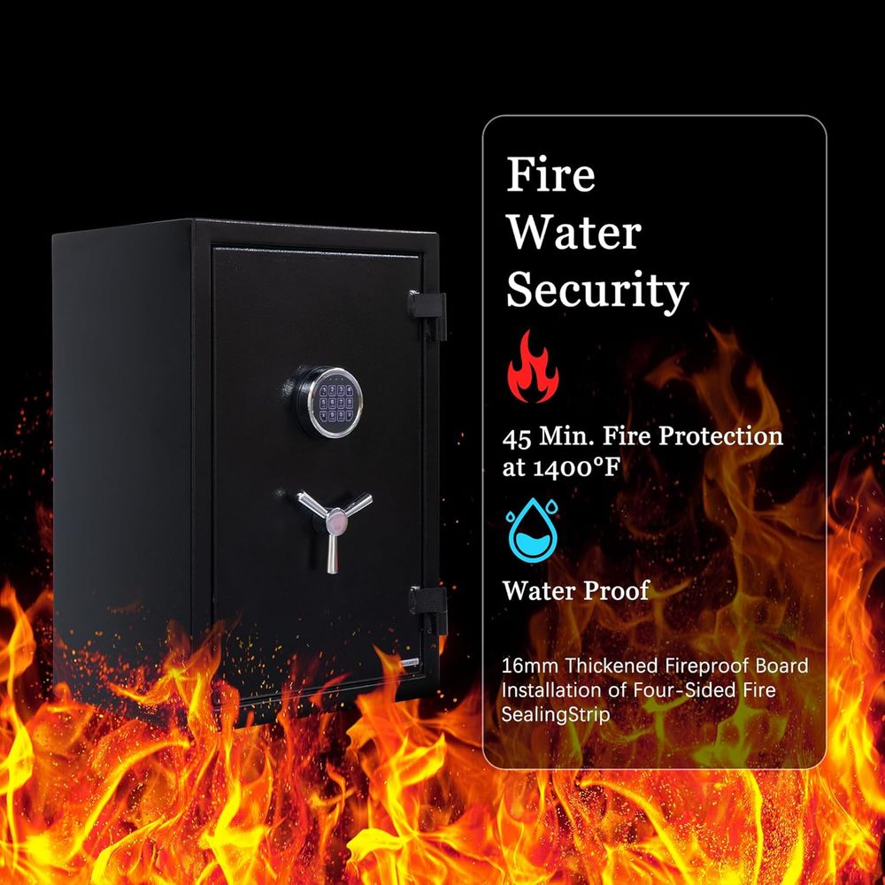 Large Handgun Safe with Digita - đánh giá và giá Fire Safe Document