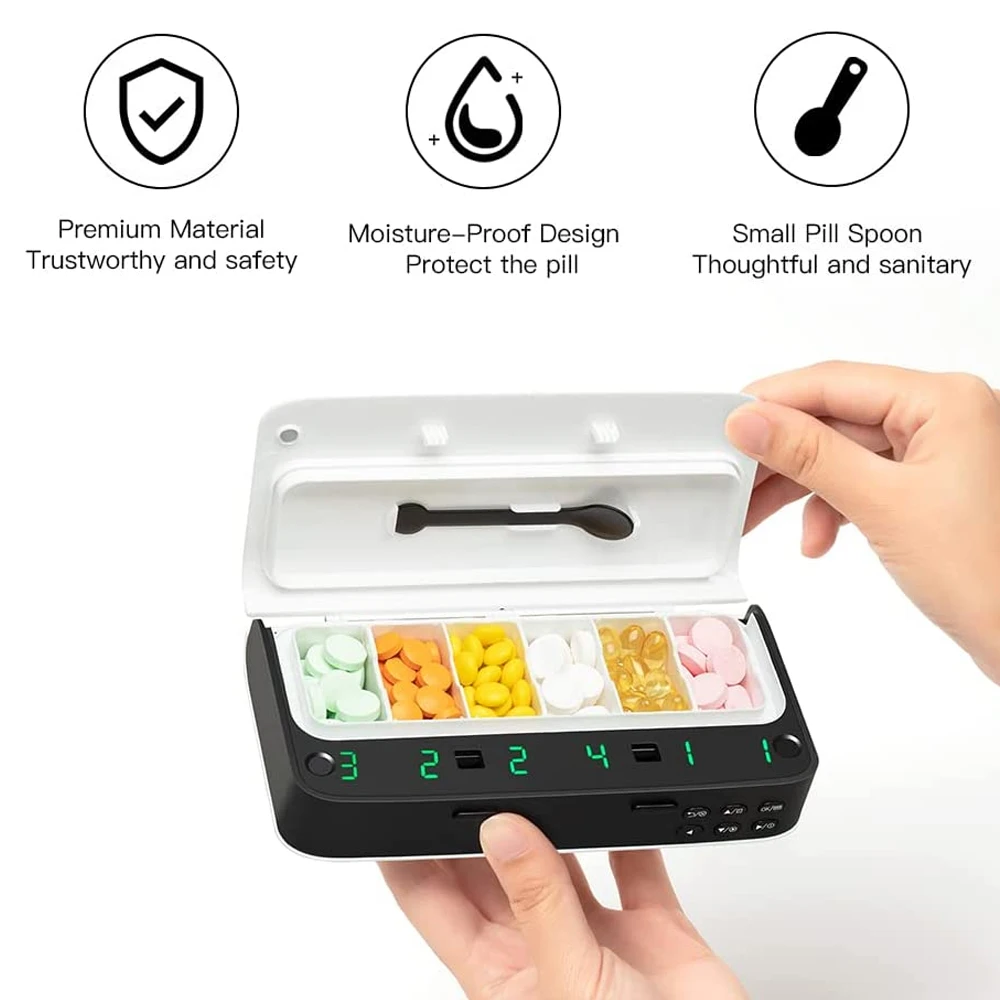 Pill Dispenser with Alarm Dail - đánh giá và giá Medicine Cabinet Lock