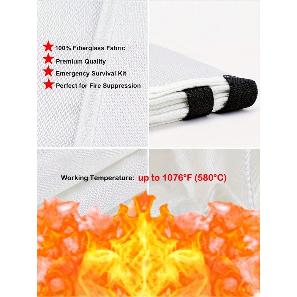 Fire Blanket 39.37 X 39.37 Inc - đánh giá và giá Fire Blanket Kitchen