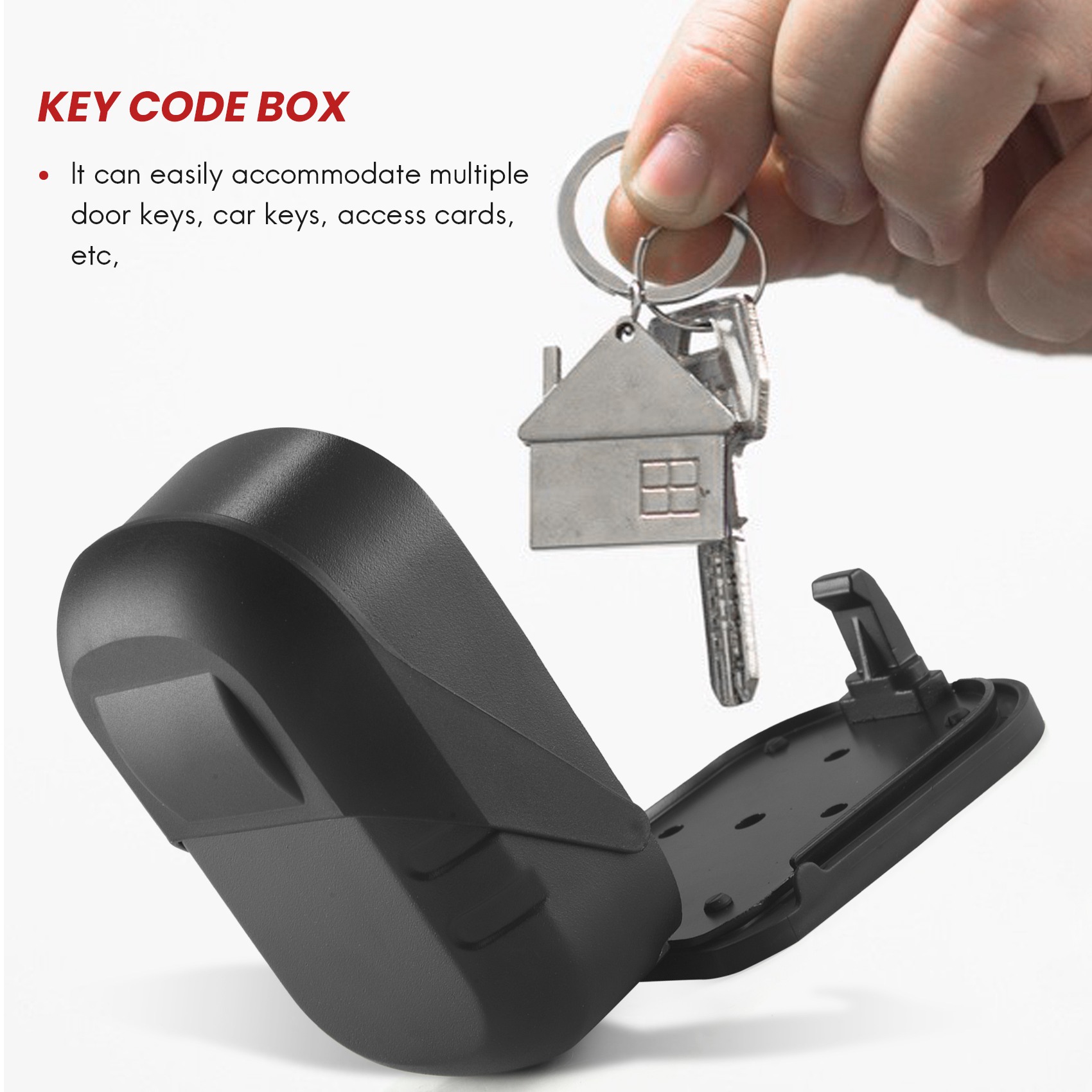 B27B Key Lock Box Wall Mount 4 - đánh giá và giá Lockbox Key Secure