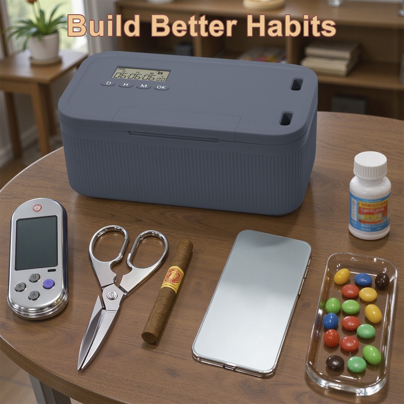 Lock Box with Timer Phone Lock - đánh giá và giá Medicine Cabinet Lock
