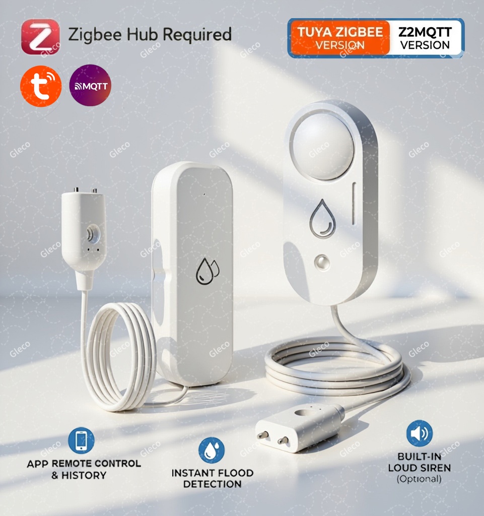 Zigbee Water Leak Sensor Flood - đánh giá và giá Water Alarm Sensor