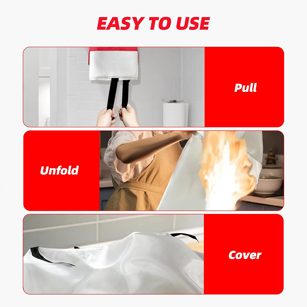 Fire Blanket 2 Pack 2*2m/1.5*1 - đánh giá và giá Fire Blanket Kitchen