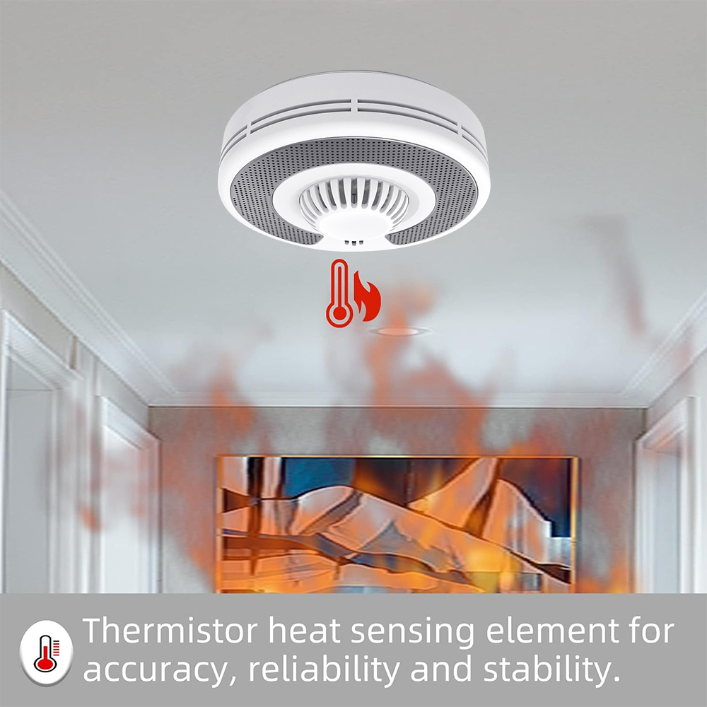 Wireless Interlinked(433MHz)+T - đánh giá và giá Smoke Detector Interconnected