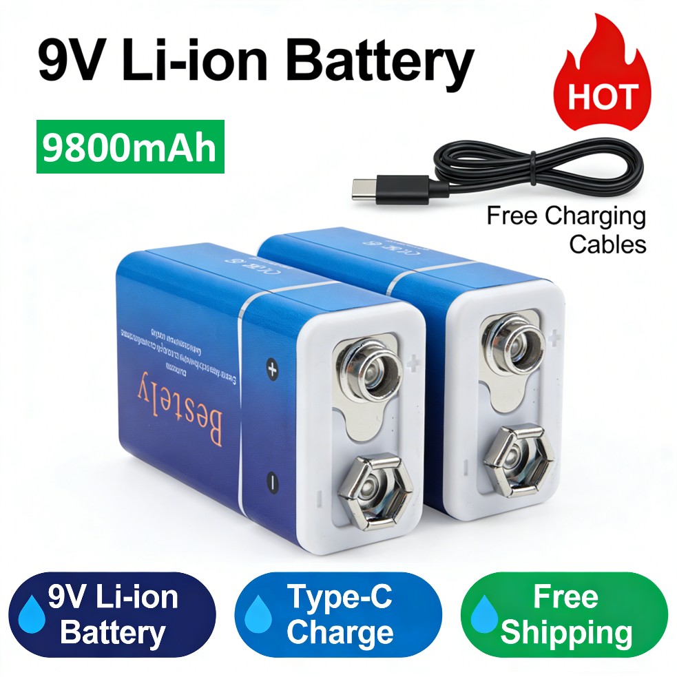 Rechargeable 9V Battery, 9800m - đánh giá và giá Smoke Detector Interconnected