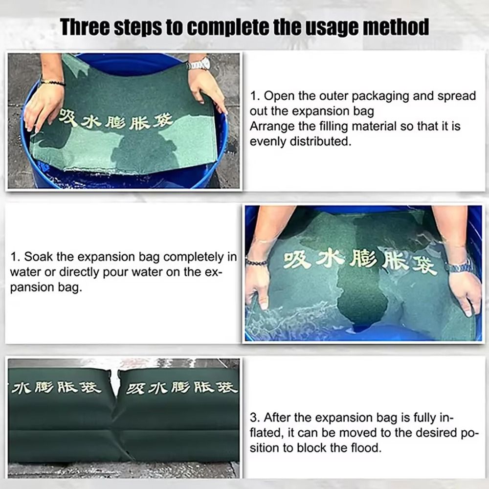 1Pcs Reusable Water Absorbent  - đánh giá và giá Flood Barrier Bag