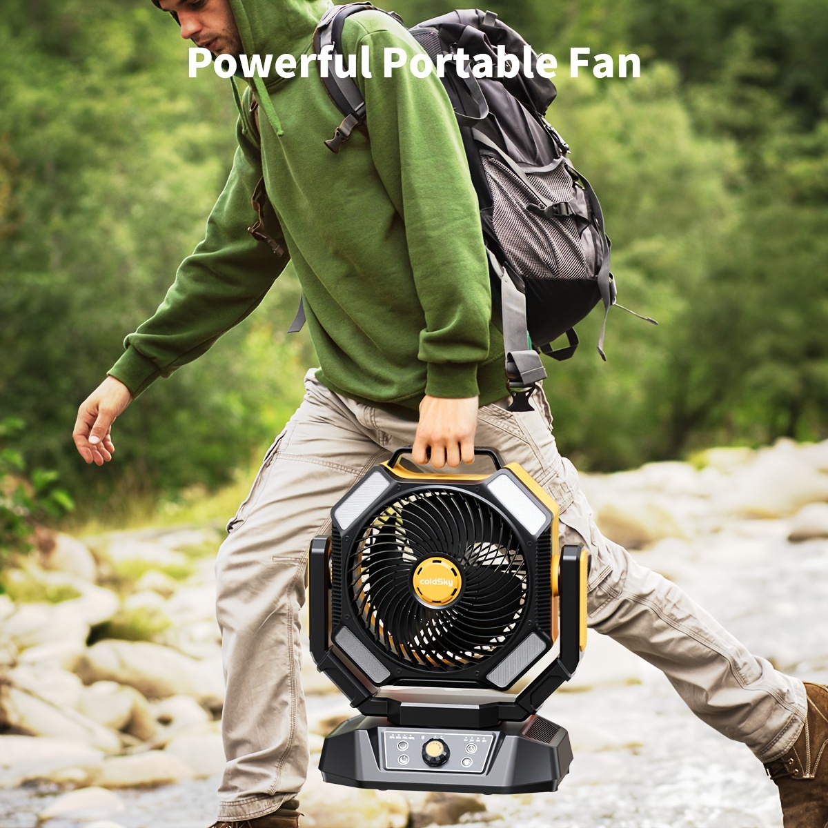 coldSky  Camping Fan, Battery  - đánh giá và giá Power Outage Light