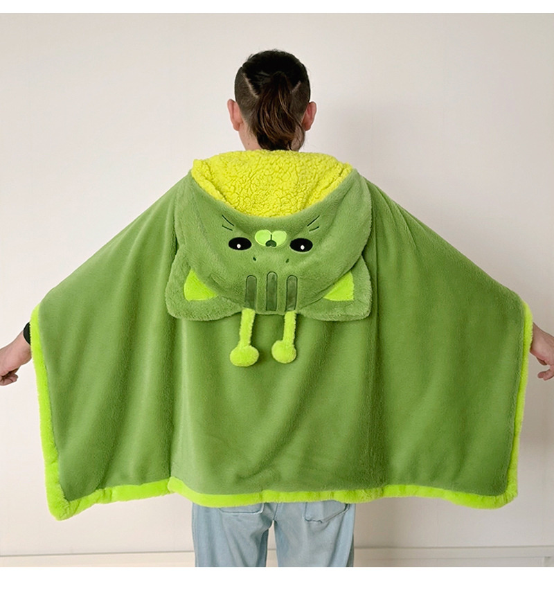 Cartoon Cute Alien Cat Hooded  - đánh giá và giá Fire Blanket Kitchen