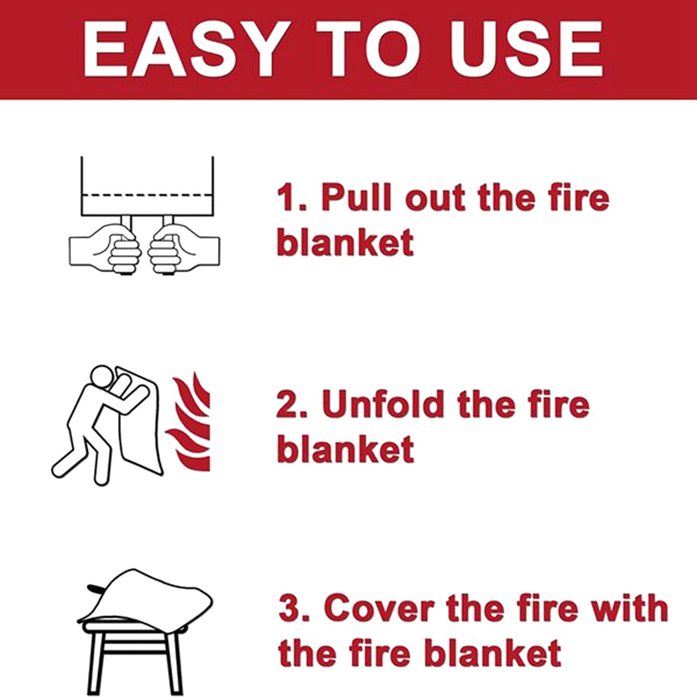 AED2-Emergency Fire Blanket, F - đánh giá và giá Fire Blanket Kitchen