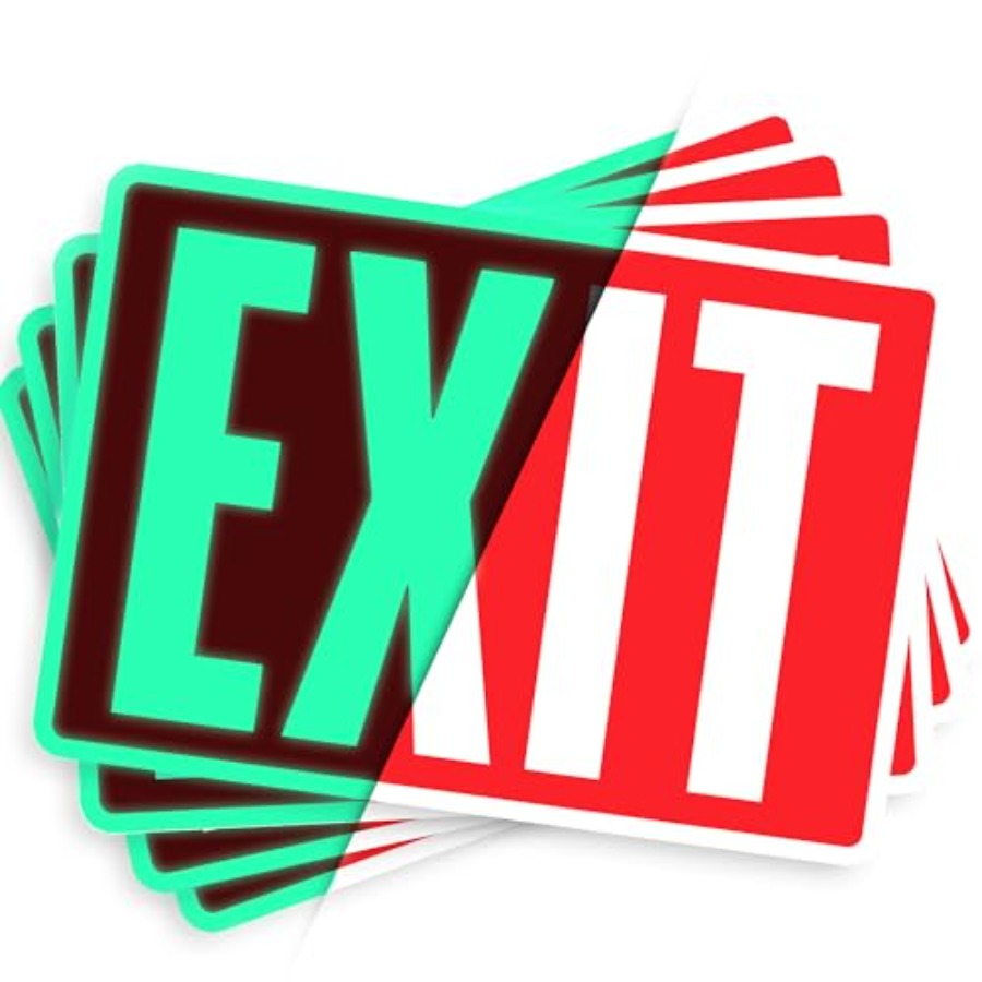 Exit Sign Stickers, Glow in th - đánh giá và giá Emergency Exit Sign