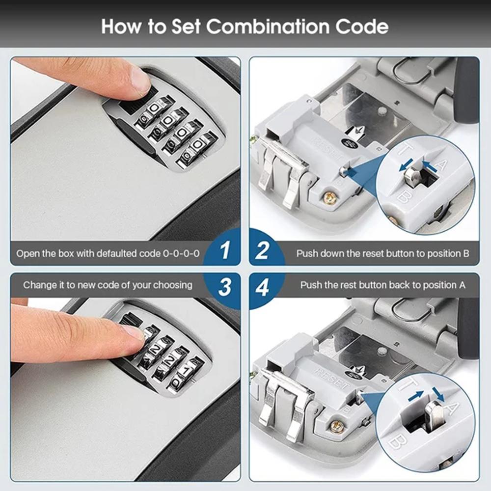 Wall-Mounted Key Storage Box P - đánh giá và giá Lockbox Key Secure