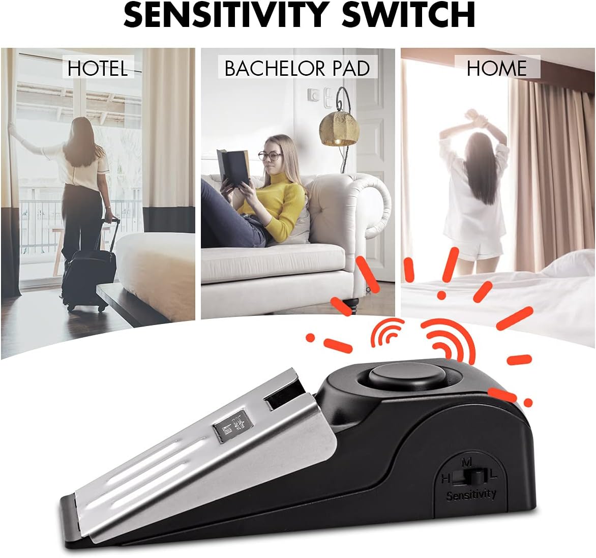 1/2Pcs Portable Travel 120 DB  - đánh giá và giá Door Stop Alarm